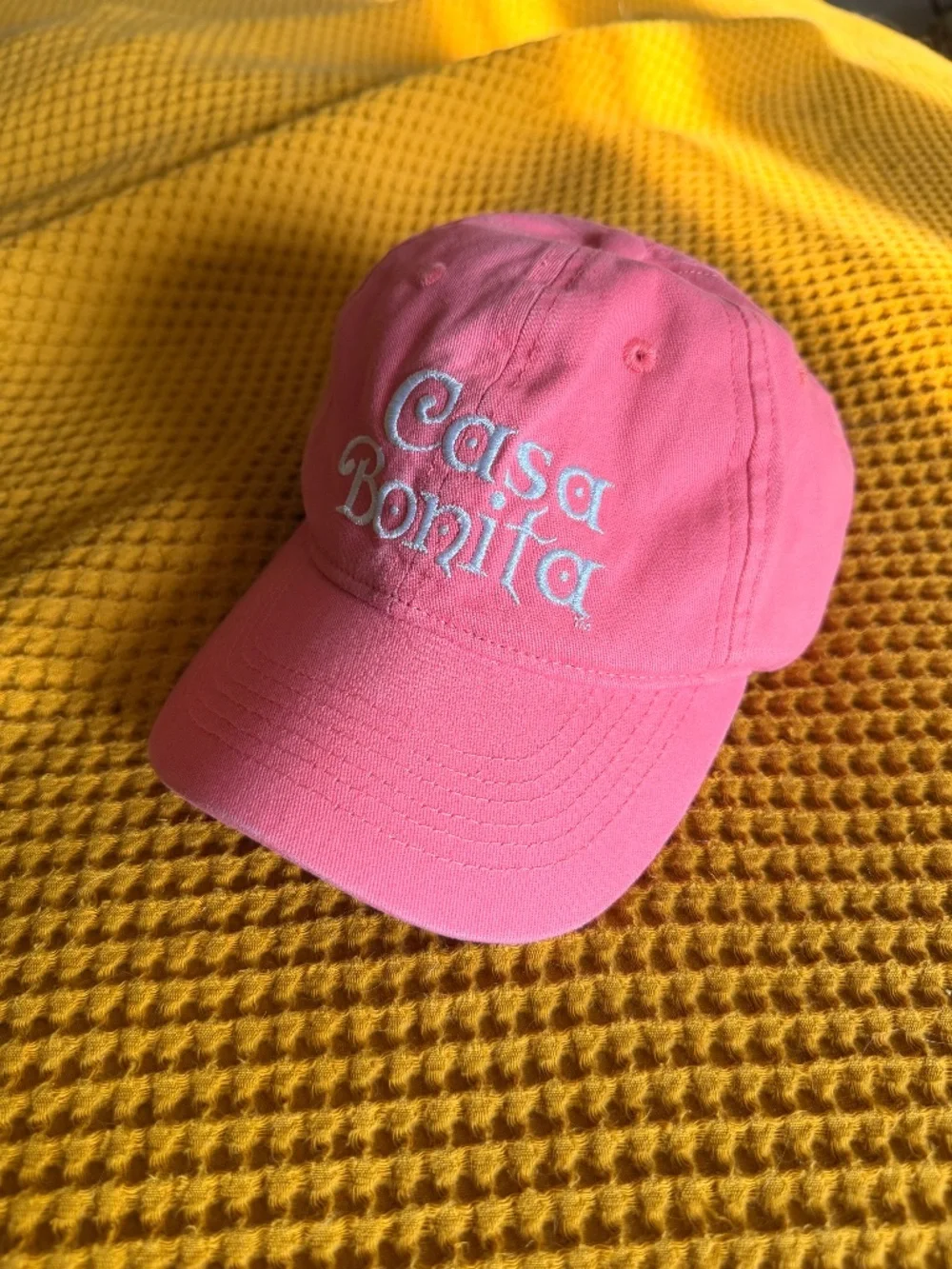 NWT Official Casa Bonita Pink Logo Embroidered Dad Hat Cap